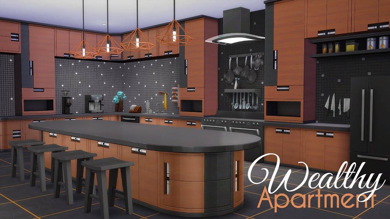 Wealthy Sims Apartment | Sims 4 Speed Build