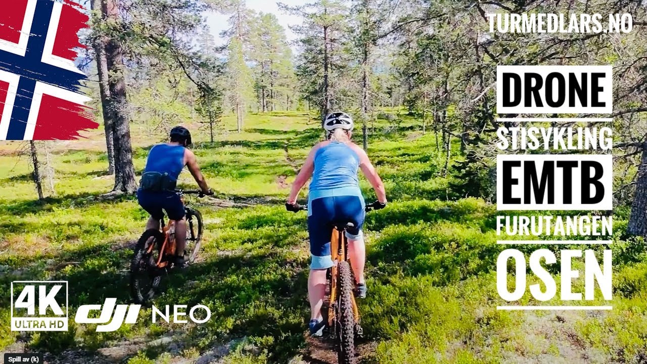 Stisykling eMTB på Furutuangen i Nordre Osen - DJI Neo Drone - 4K - 2025 - turmedlars.no
