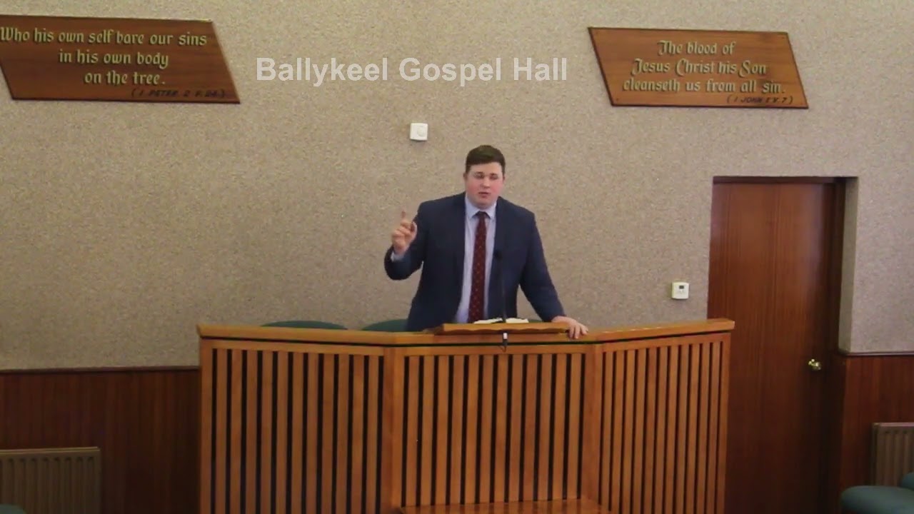Ballykeel Gospel Hall. Speaker Jonathan Laird 07/01/2024.