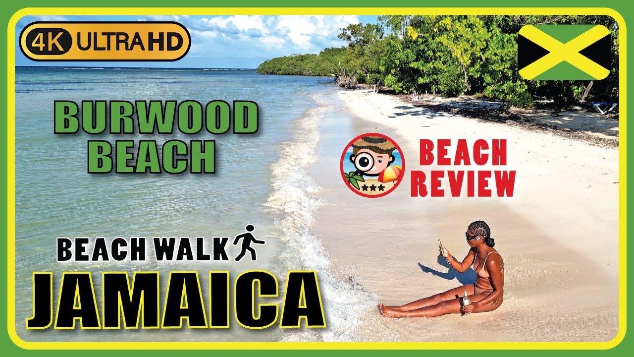 Burwood Beach Trelawny Falmouth Jamaica (Quiet retreat) 🇯🇲 4k Walking Tour / Beach Walk & Review