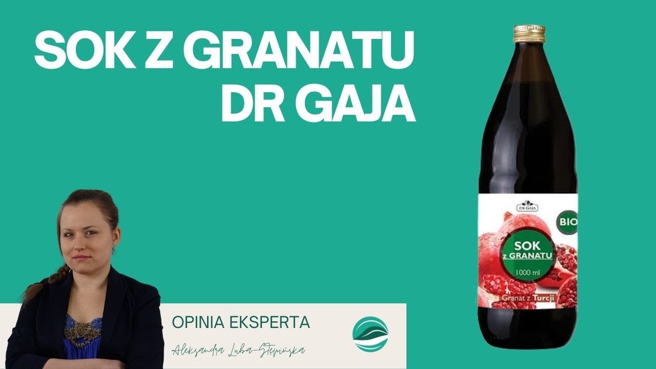 Sok 100% z granatu BIO, producent: Dr Gaja | Opinia eksperta 😎 | Jedz dobrze by Młynarski
