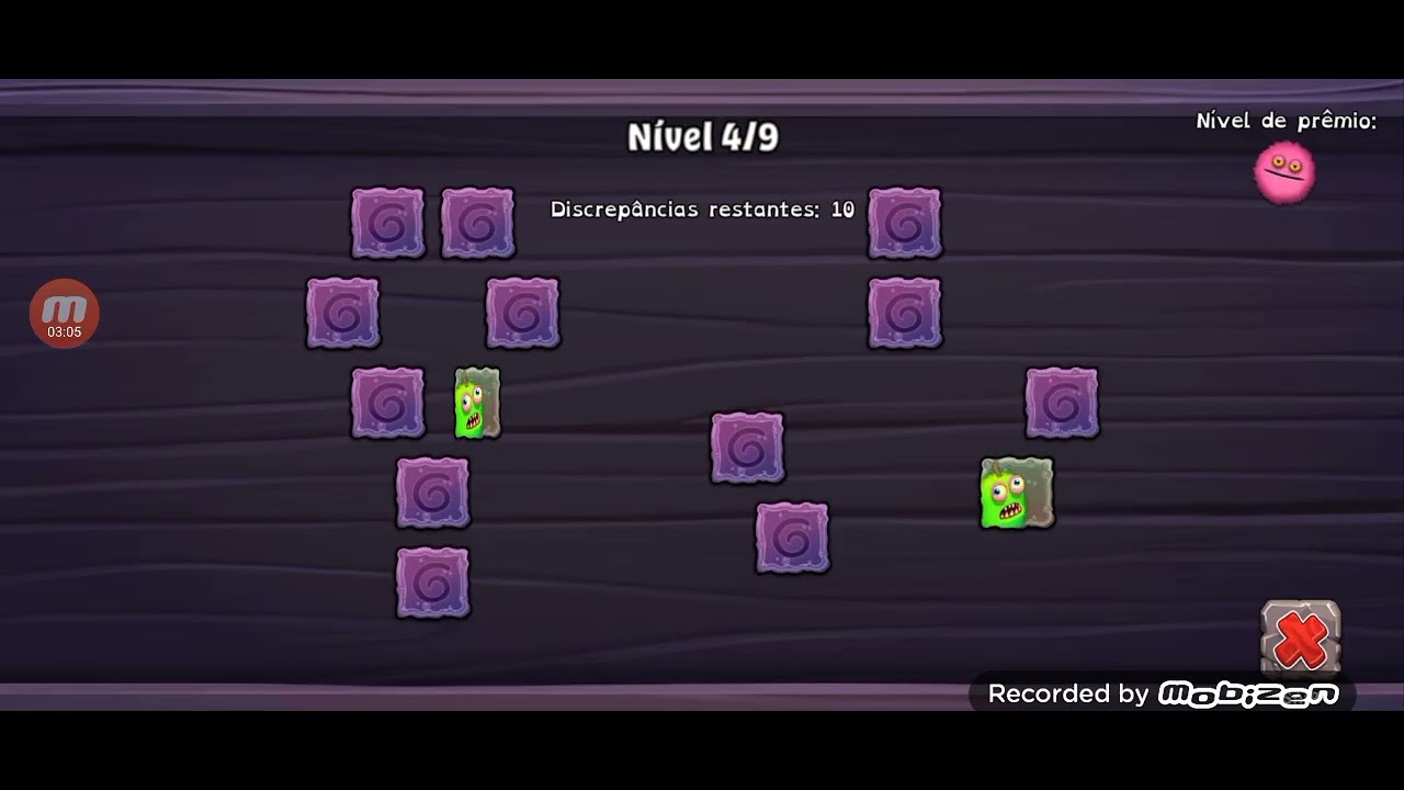 Jogo da memória no my singing monsters 