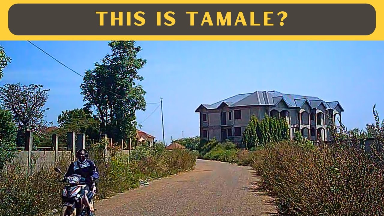Russian Bungalow WALKING Tour in Tamale, Ghana (Very Green and Mostly Quiet)