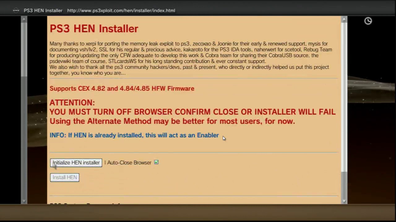 TUTO SEMI-JAILBREAK SA PS3 SUPER SLIM ET SLIM 3000 EN 4.85