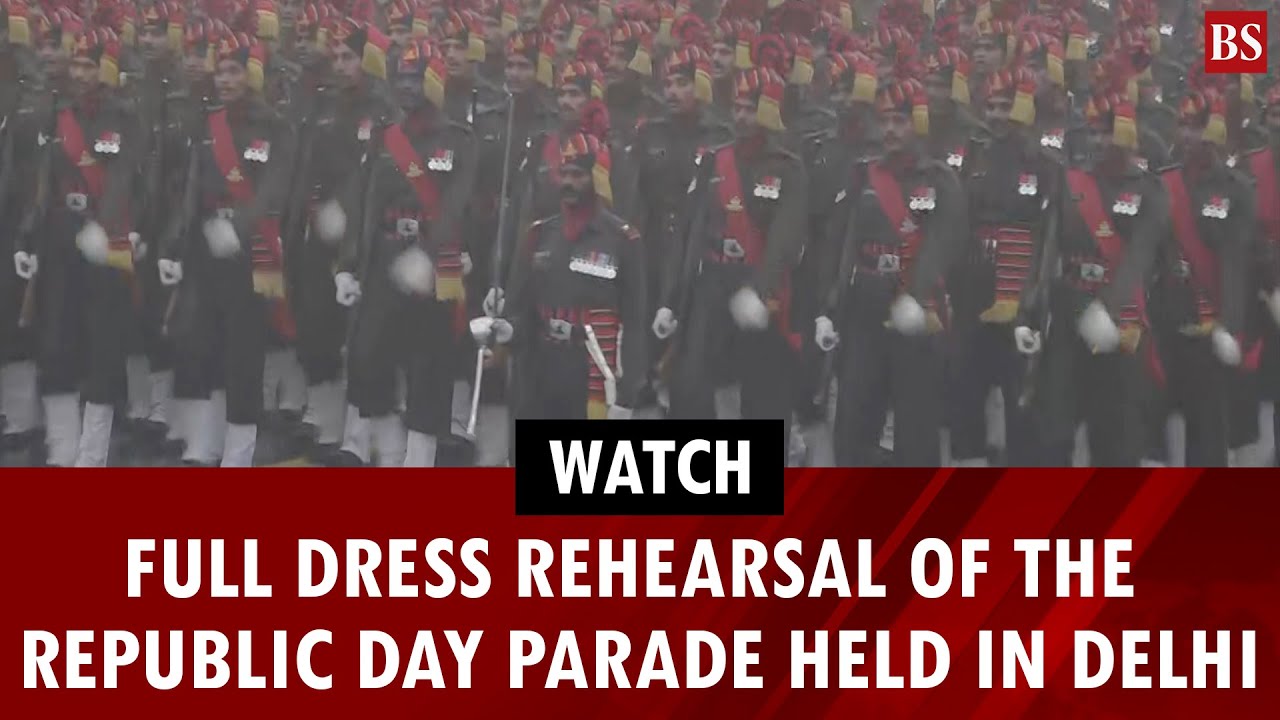 Watch: Full dress rehearsal of the 77th Republic Day parade held in Delhi | Bhairav Battalion