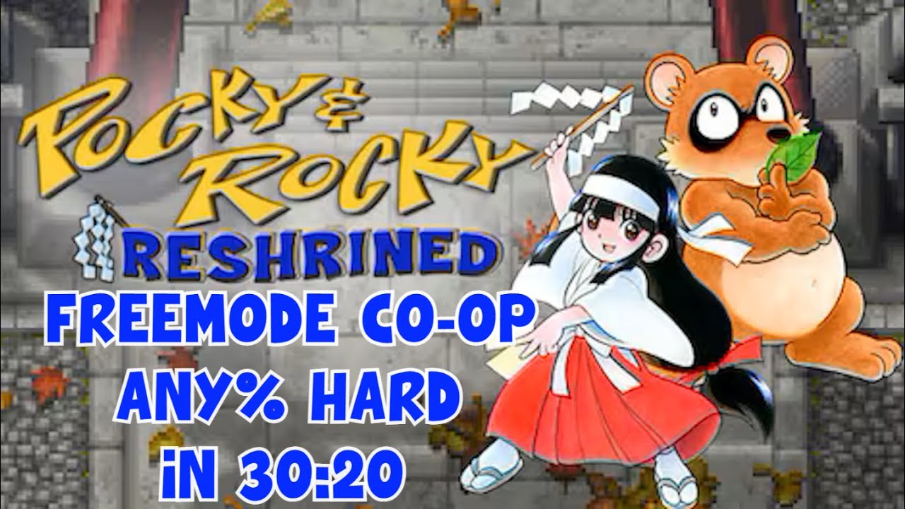 Pocky & Rocky Reshrined: Any% Hard Co-Op in 30m20s