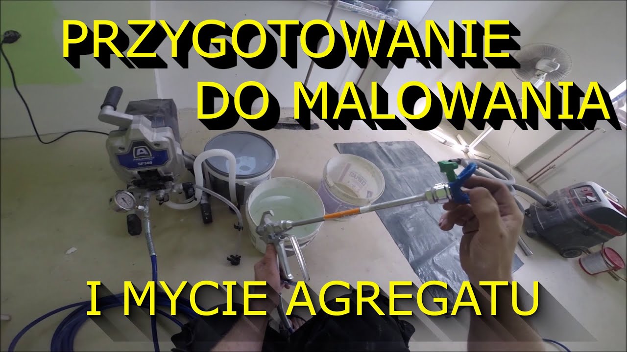 Malowanie agregatem hydrodynamicznym. Ustawienia maszyny i mycie sprzętu. Kilka rad i spostrzeżeń.