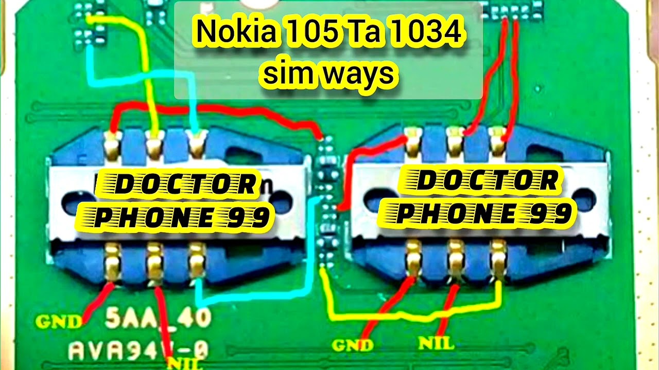 NOKIA 105 TA 1034 insert sim card solution jumper ways 💯