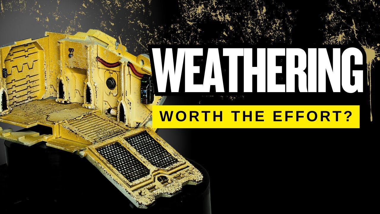 SIMPLE Weathering Technique for WARHAMMER miniatures - Painting Tutorial