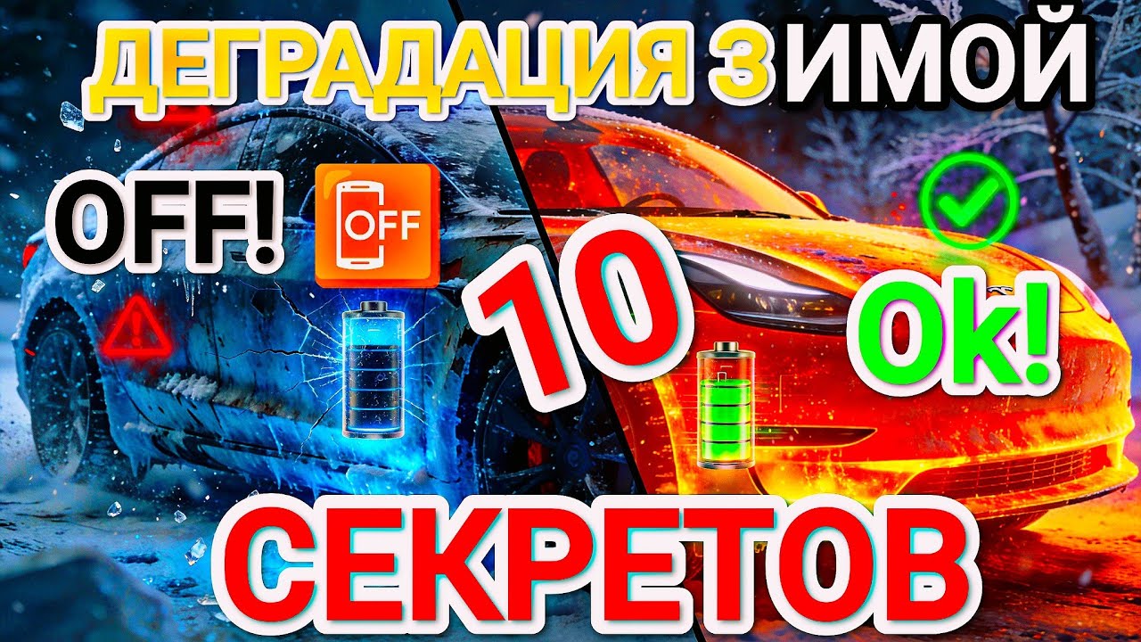 Эта ОШИБКА убила батарею Tesla за 1 зиму | 10 правил выживания