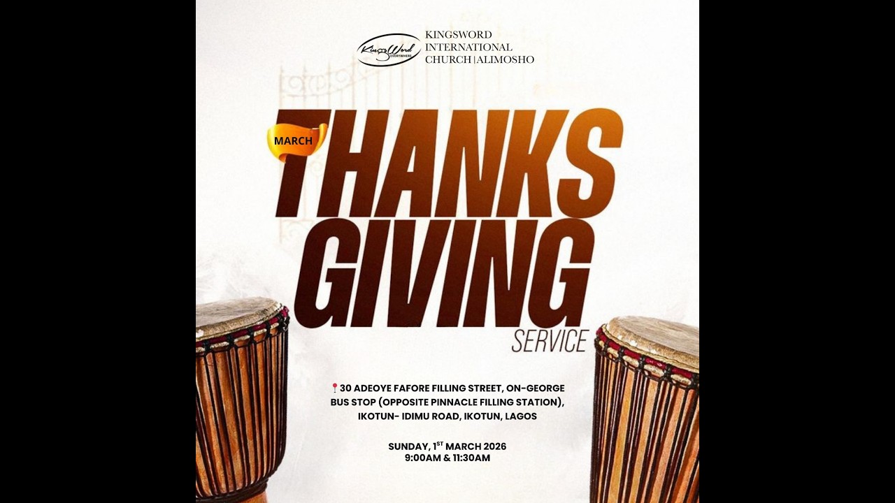 March Thanksgiving Service | 01 - 03 - 26 |