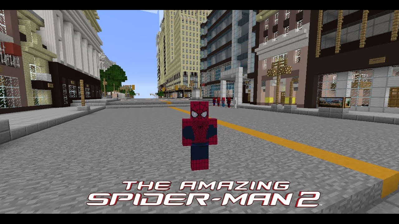 RECRIEI O TRAJE DO ESPETACULAR HOMEM ARANHA 2 DENTRO DO MINECRAFT!!