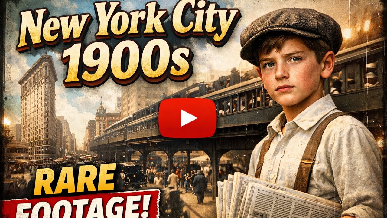 New York City 1900 Very Rare Footage