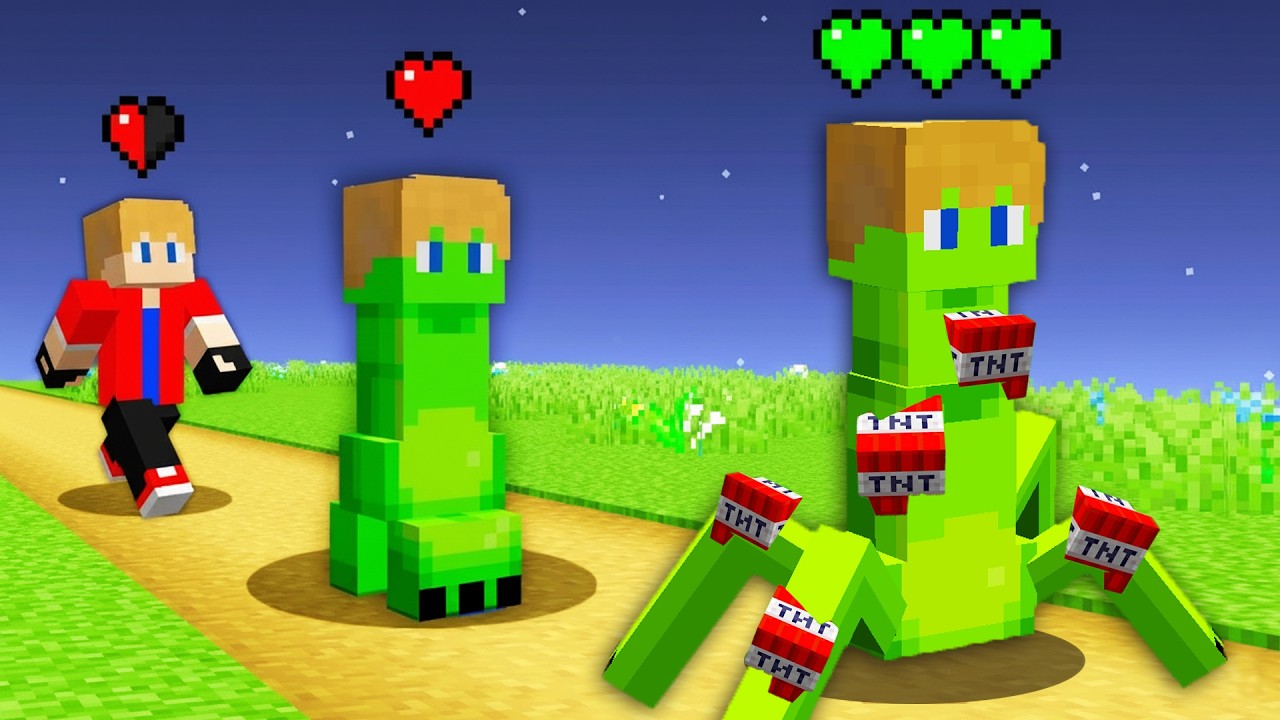 VIDA de CREEPER no Minecraft!