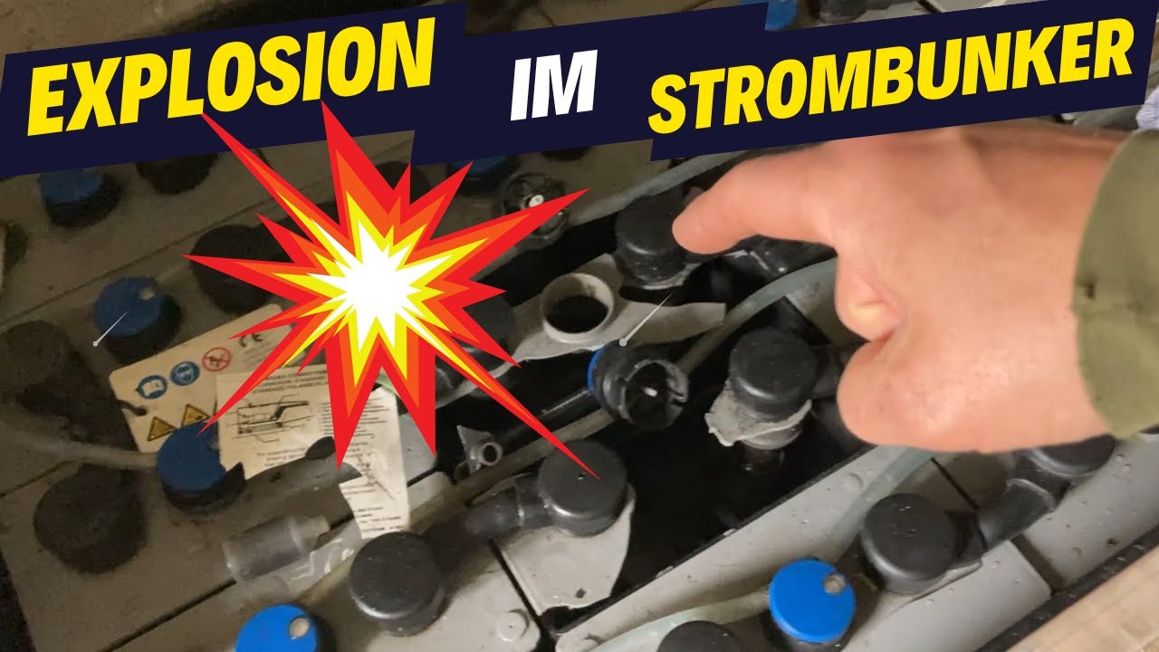 Explosion im Strombunker - Batterie explodiert während Starkgewitter