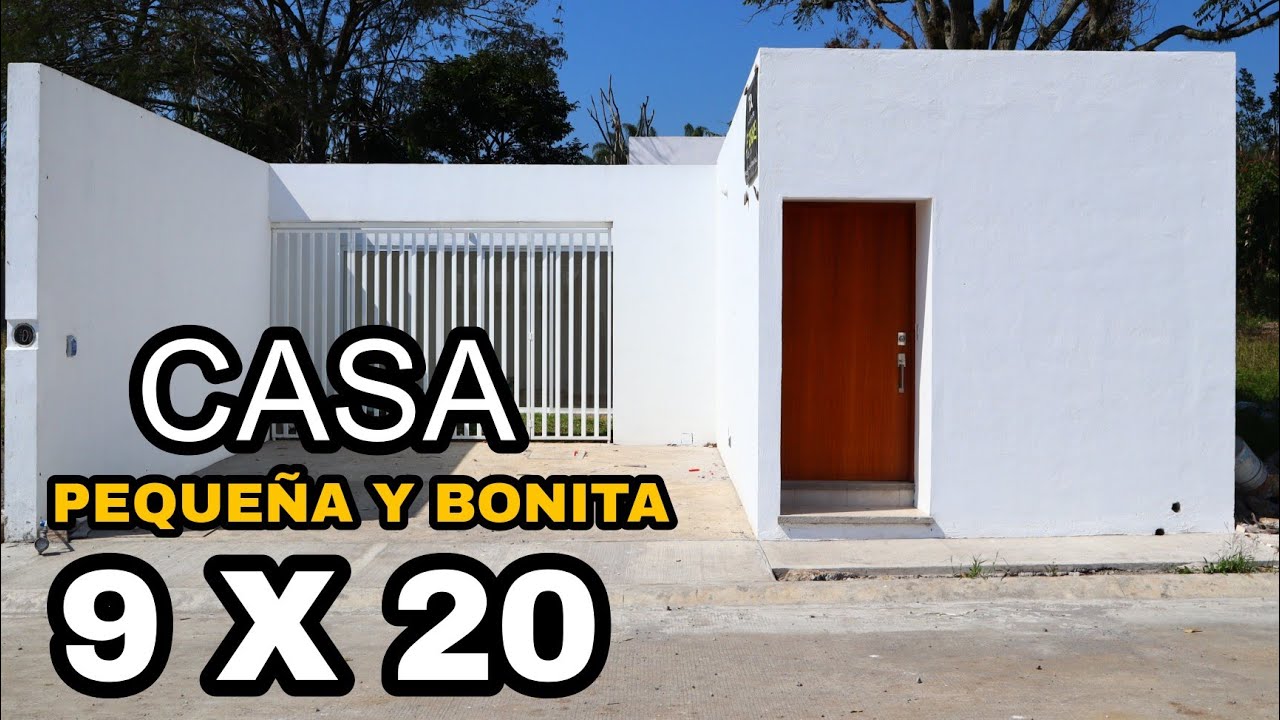 CASA PEQUEÑA de UN PISO  y 3 RECAMARAS 9 X 20