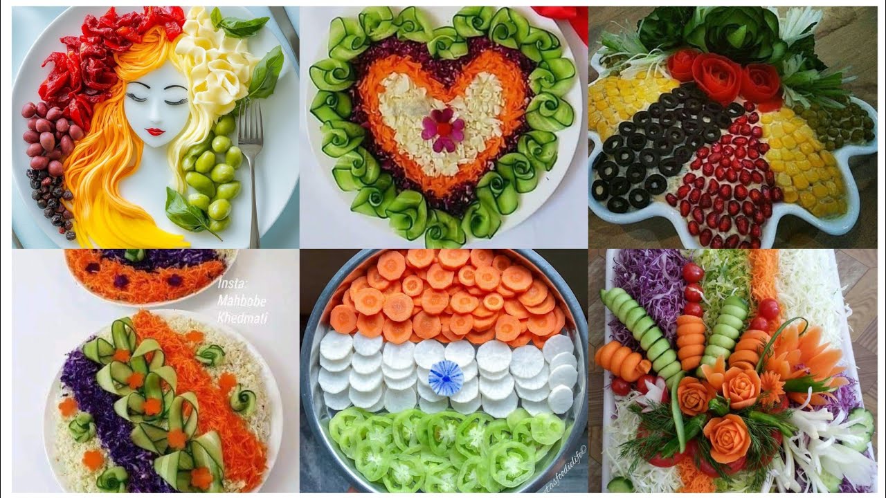 Beautiful salad decorations ideas/tasty and healthy salad decorations ideas#salad #viral 