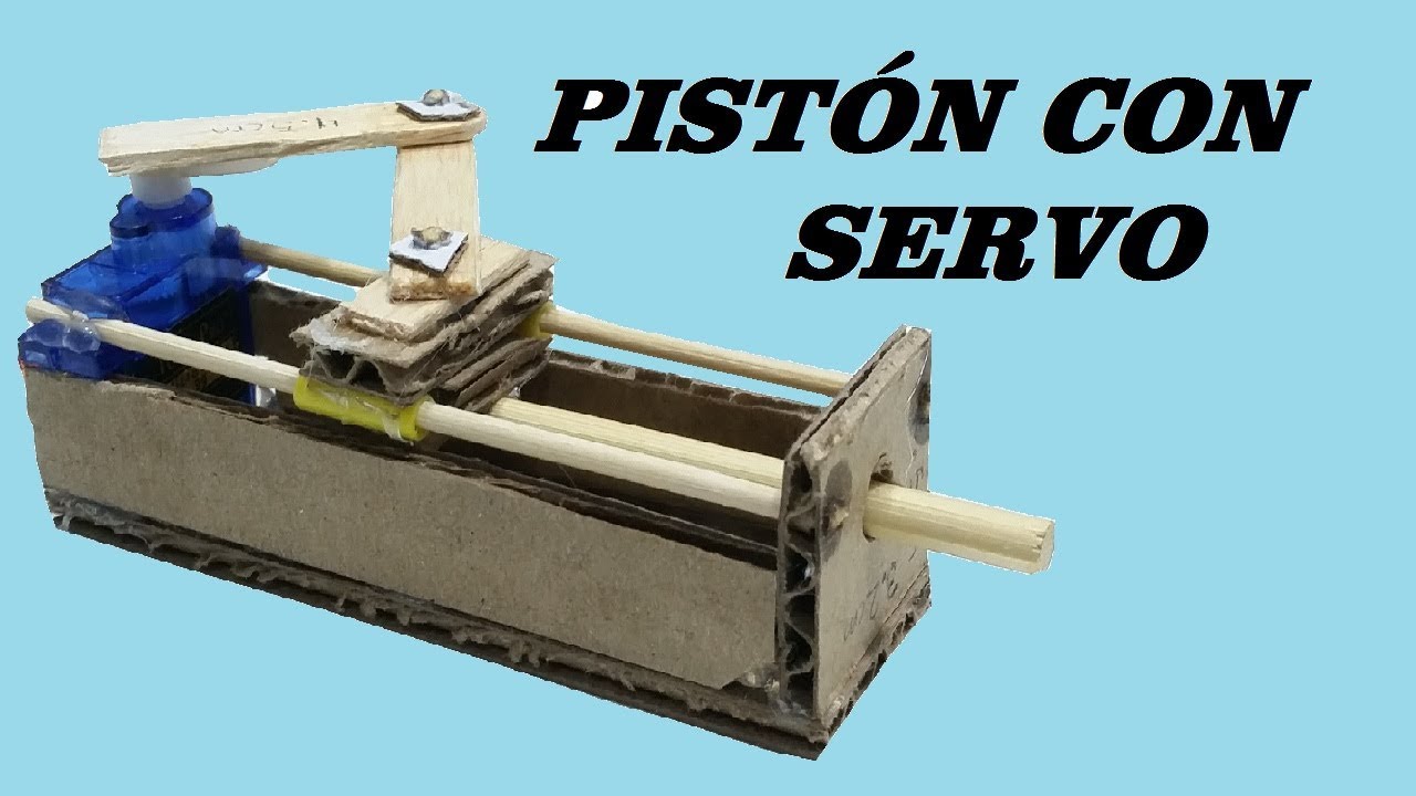 Como Hacer un Piston Electrico con Servo Casero