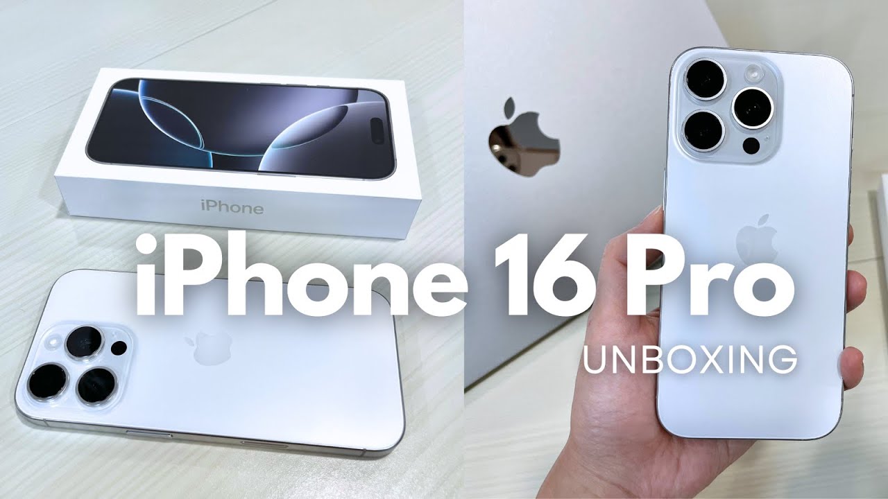iPhone 16 Pro Unboxing - Accessories | White Titanium 512GB | Taipei Apple store