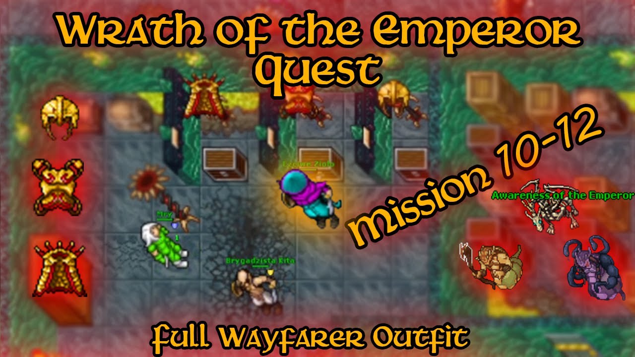 Tibia - Wrath of the Emperor Quest ( Mission 10-12 )