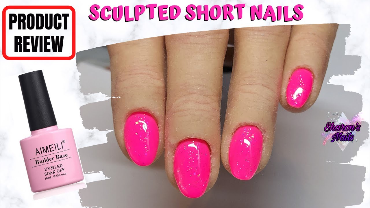 Sculpting Short Nails with Aimeili Builder Base Gel