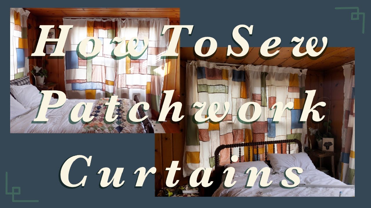 How I Made $2000 Curtains for $100 - DIY Korean Pojagi Patchwork Sewing
