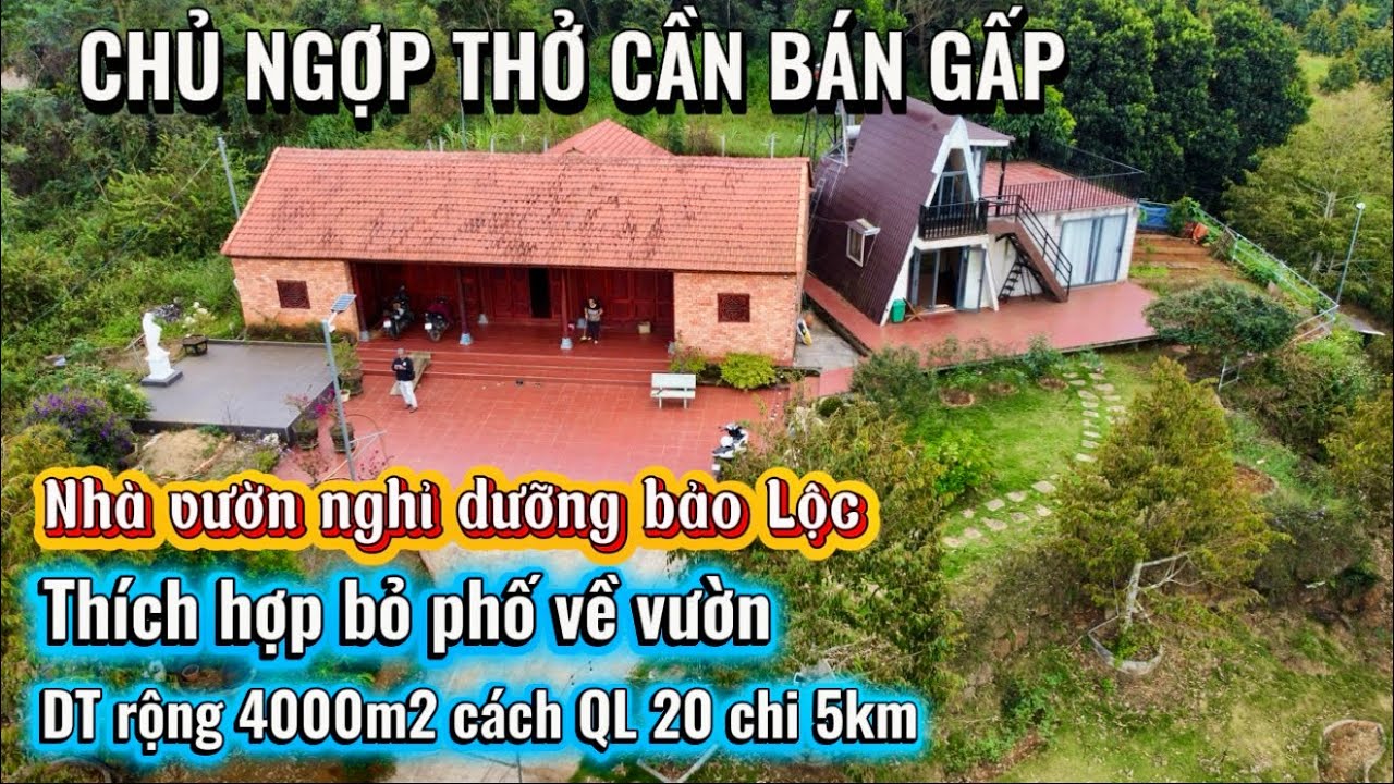 #CHU GỬI BÁN KHU VƯỜN NGHỈ DƯỠNG SIÊU ĐEP -có sẵn nhà +vườn cây ăn trái -thích hợp bo phố về vườn 