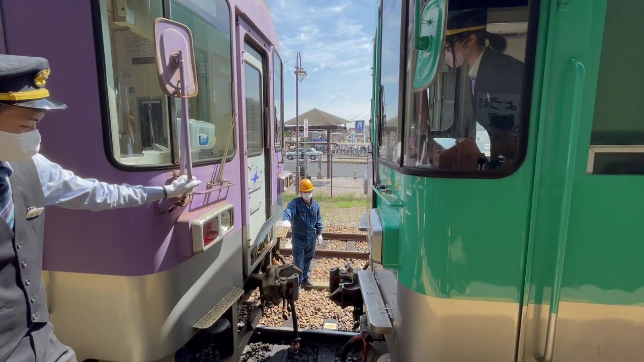 北条鉄道 北条町駅　車両連結　Hojo Railway Hojomachi Station　(2021.3)