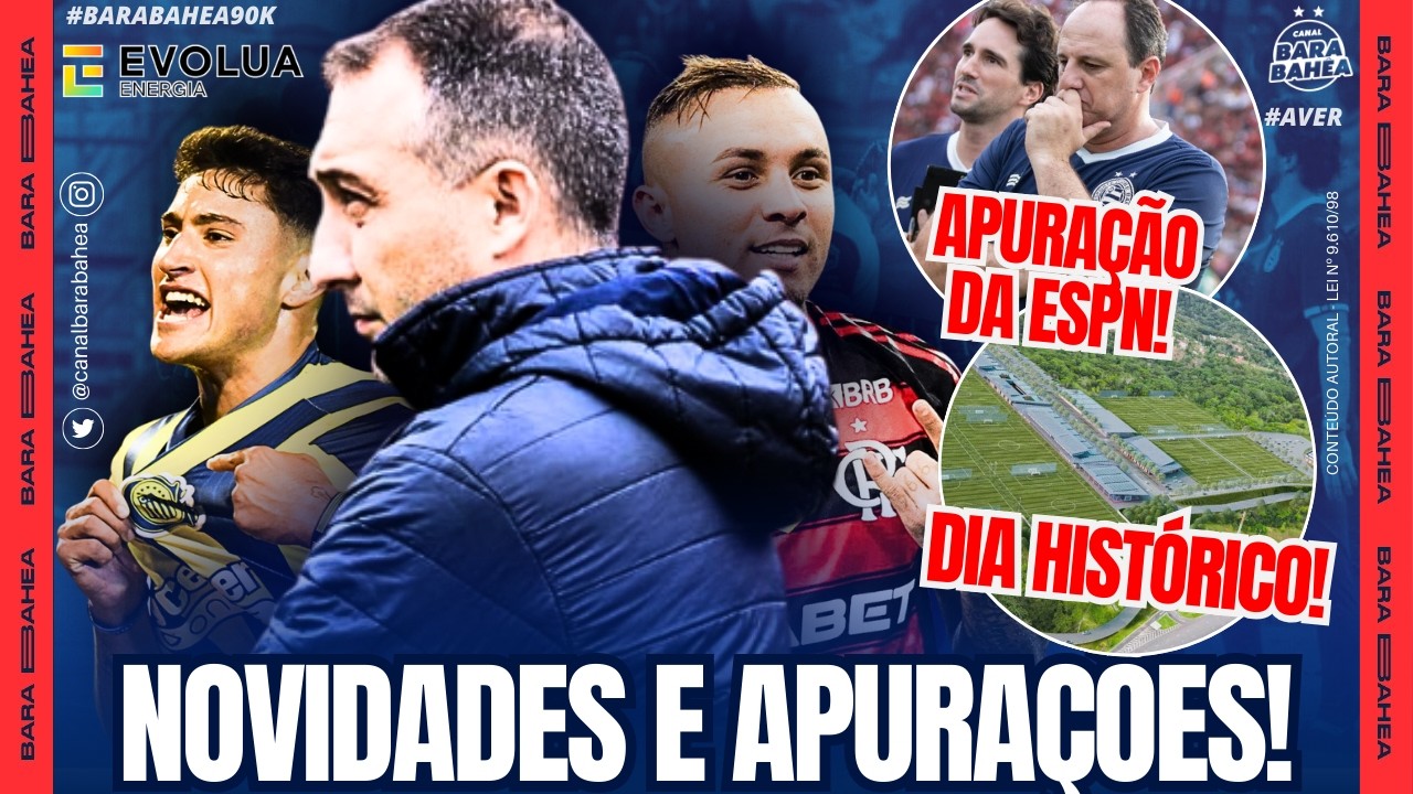 😳A. VELIZ: SITUAÇÃO SURPREENDE!🚨EVERTON CEBOLINHA, APURAMOS!🚨FONTE NOVA!🚨NOVO CT! 🤔ESPN: CENI!🚨CN!