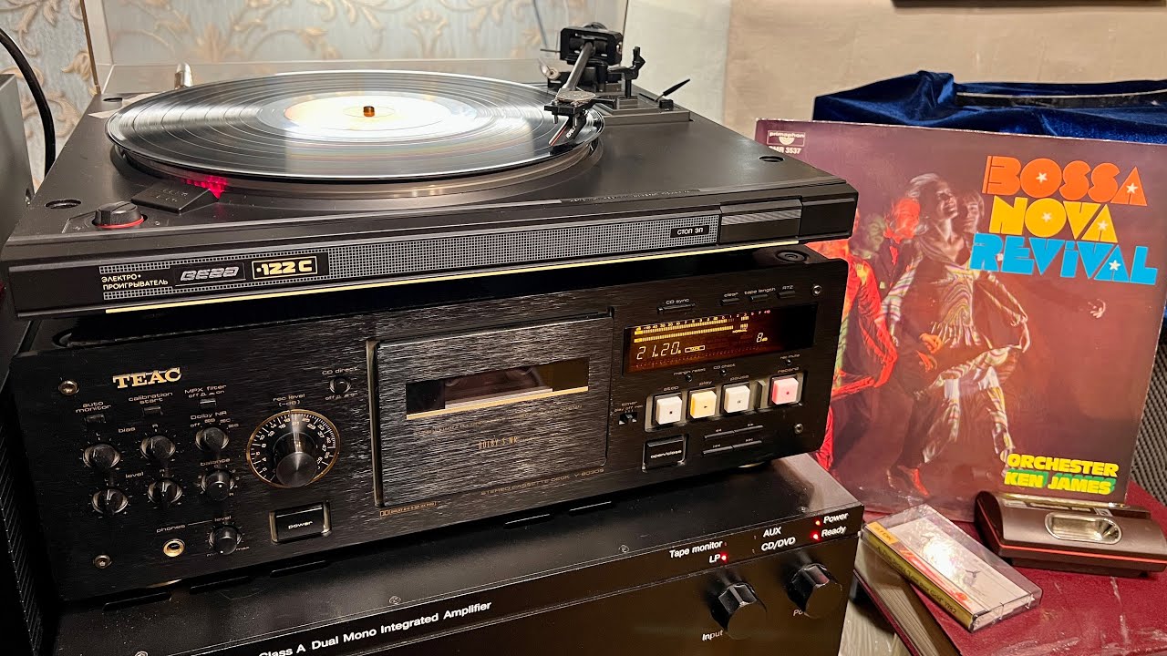 ЭПУ Вега -122 Стерео и Teac V-8030S! Пишем оркестр Ken James “LP”