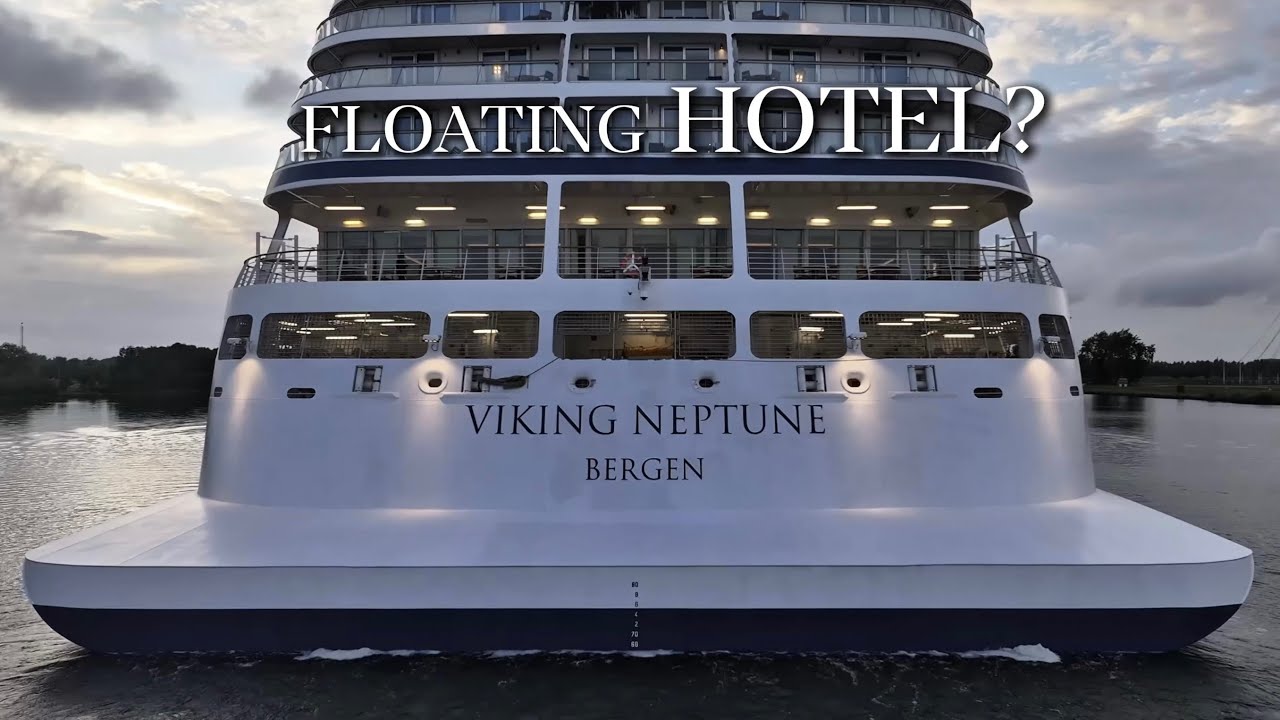 Viking Neptune Cruise Ship Departing Amsterdam for Norway