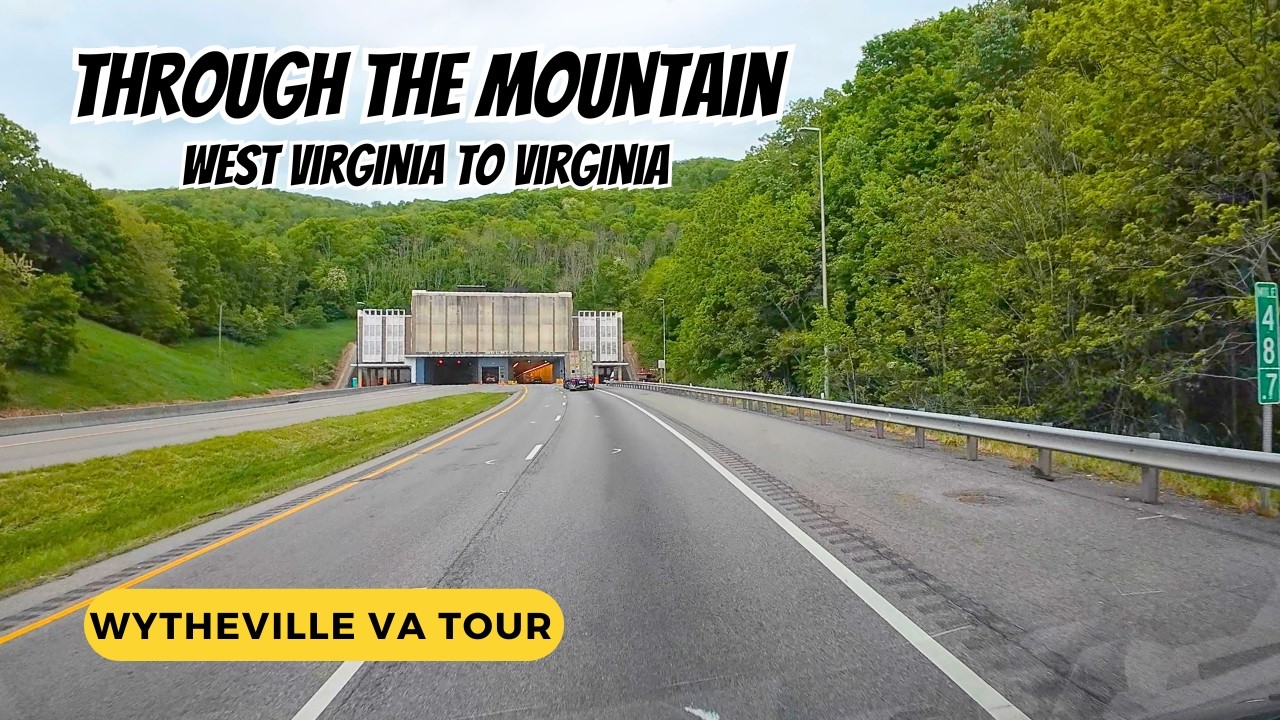 Amazing West Virginia/Virginia Tunnels through the mountain to Wytheville Va.
