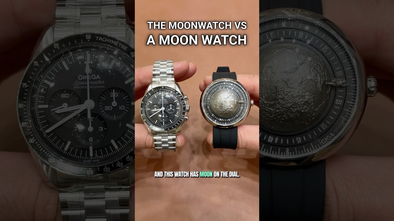 Оригинальные часы Moonwatch против часов с изображением луны на циферблате. Какие вы выберете?