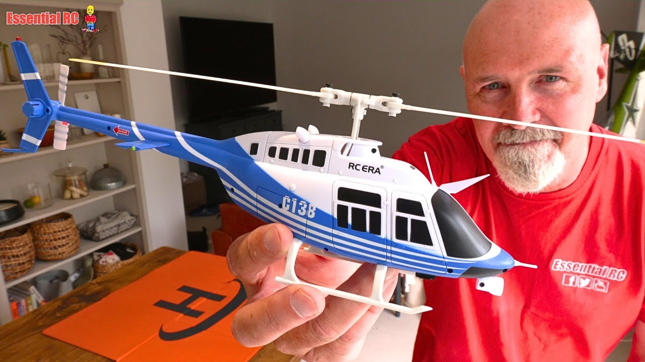 Good fun for Indoors ? RC ERA Blue C138 Bell 206 6CH 1/33 Scale Flybarless Realistic RC Helicopter
