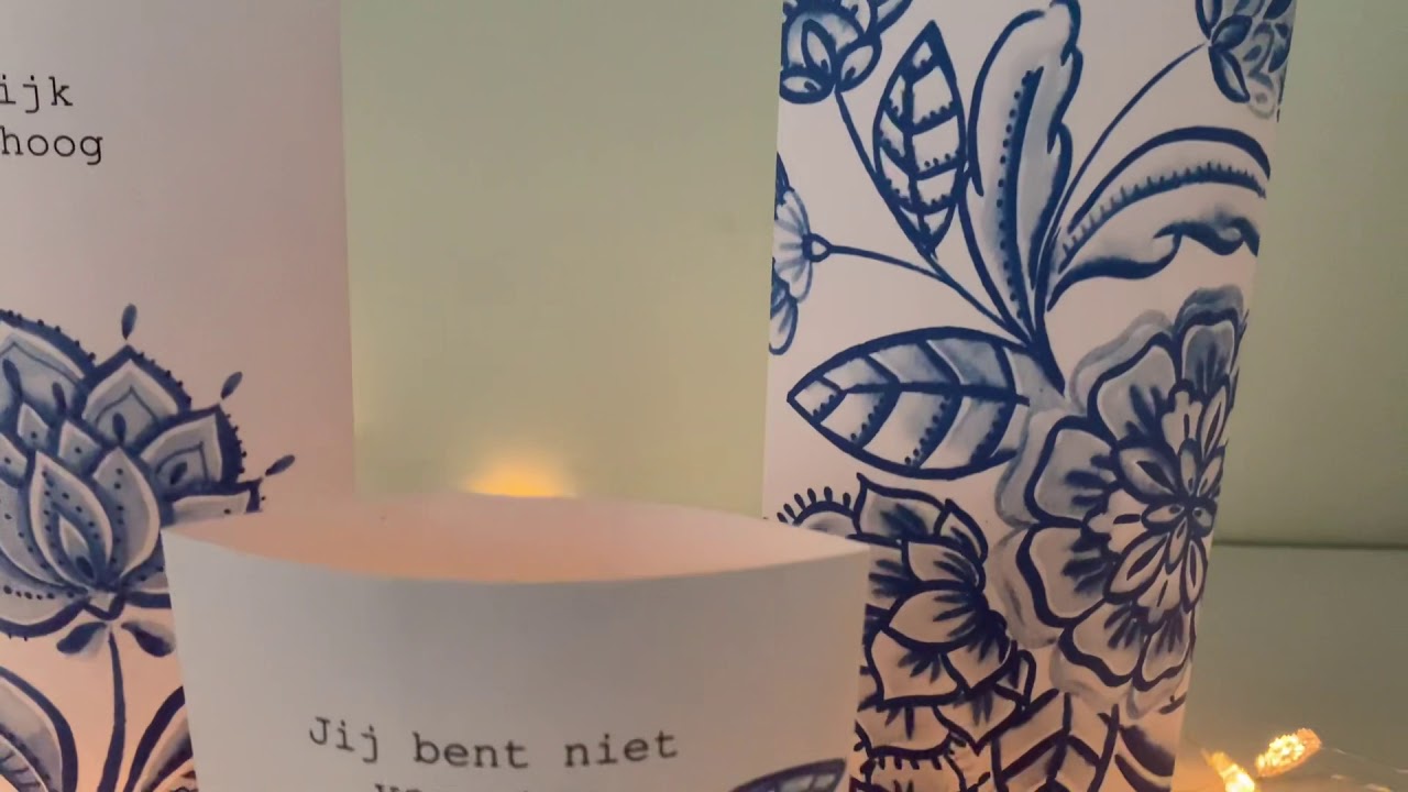 Winter Lichtjes Delfts Blauw / Papieren Lichtjes 2020