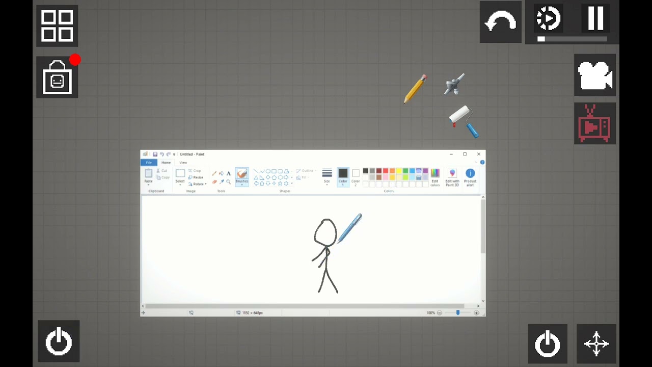 Working Drawing App in Melon sandbox ( Ms Paint )
