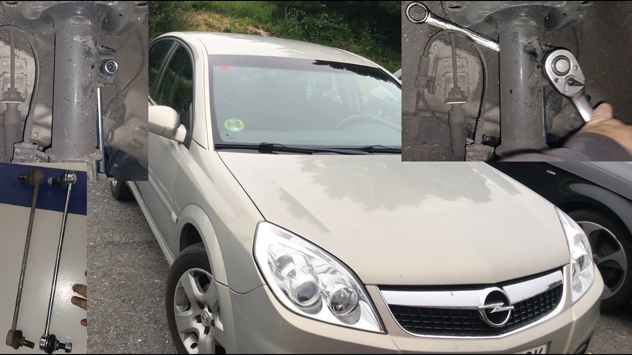 Cambio Bieletas travesaño barra estabilizadora Opel Vectra C por ruido (anti-roll bar noise)