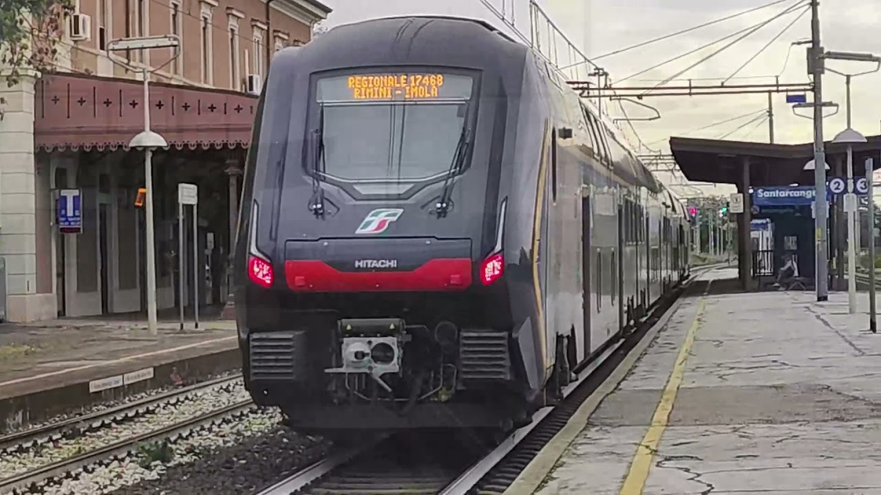 Treni in transito, partenze e arrivi a Santarcangelo di Romagna e Rimini