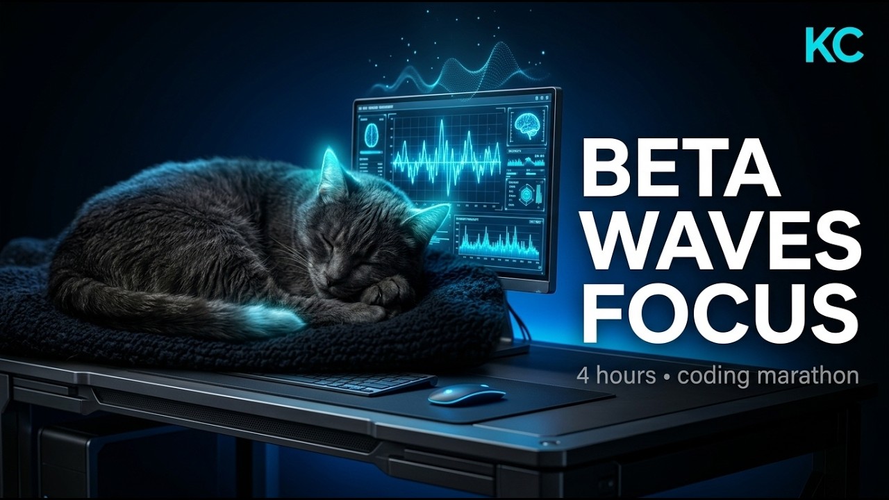 4 Hours of Deep Focus Beta Waves – Coding Marathon & Deep Work