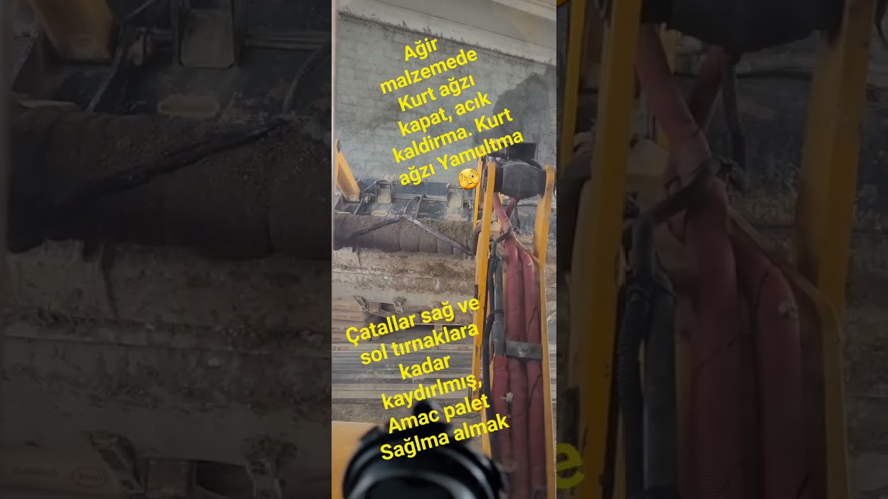 Bekoloder (jcb) portif &ccedil;atal ile 2.Ton &Ccedil;imento palet indirme