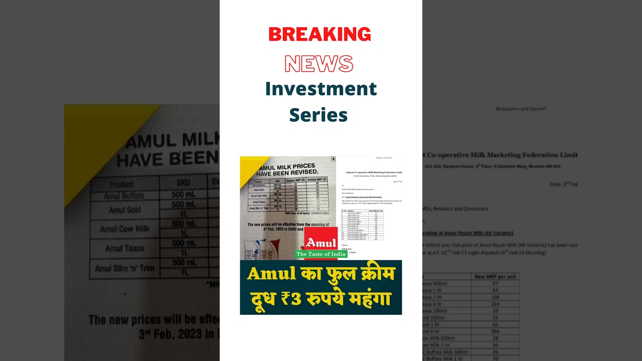 Amul Milk Price Increase