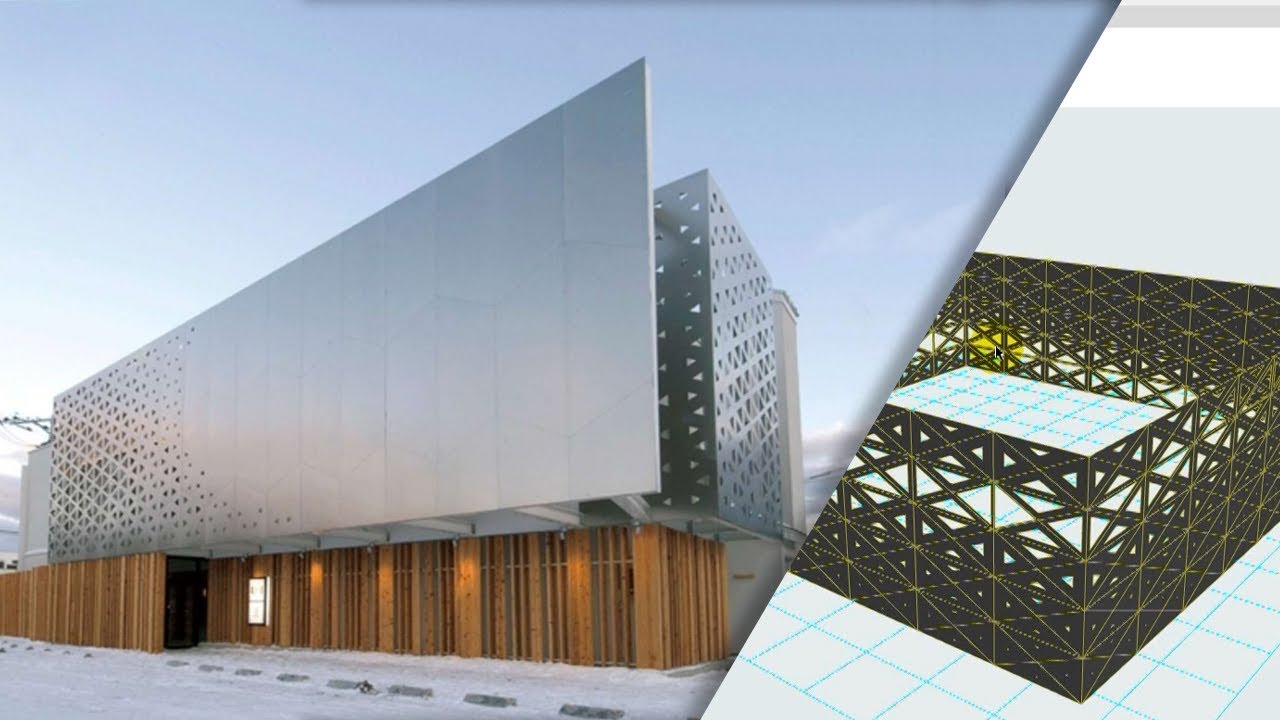 Grasshopper-ARCHICAD Live Connection parametric facade