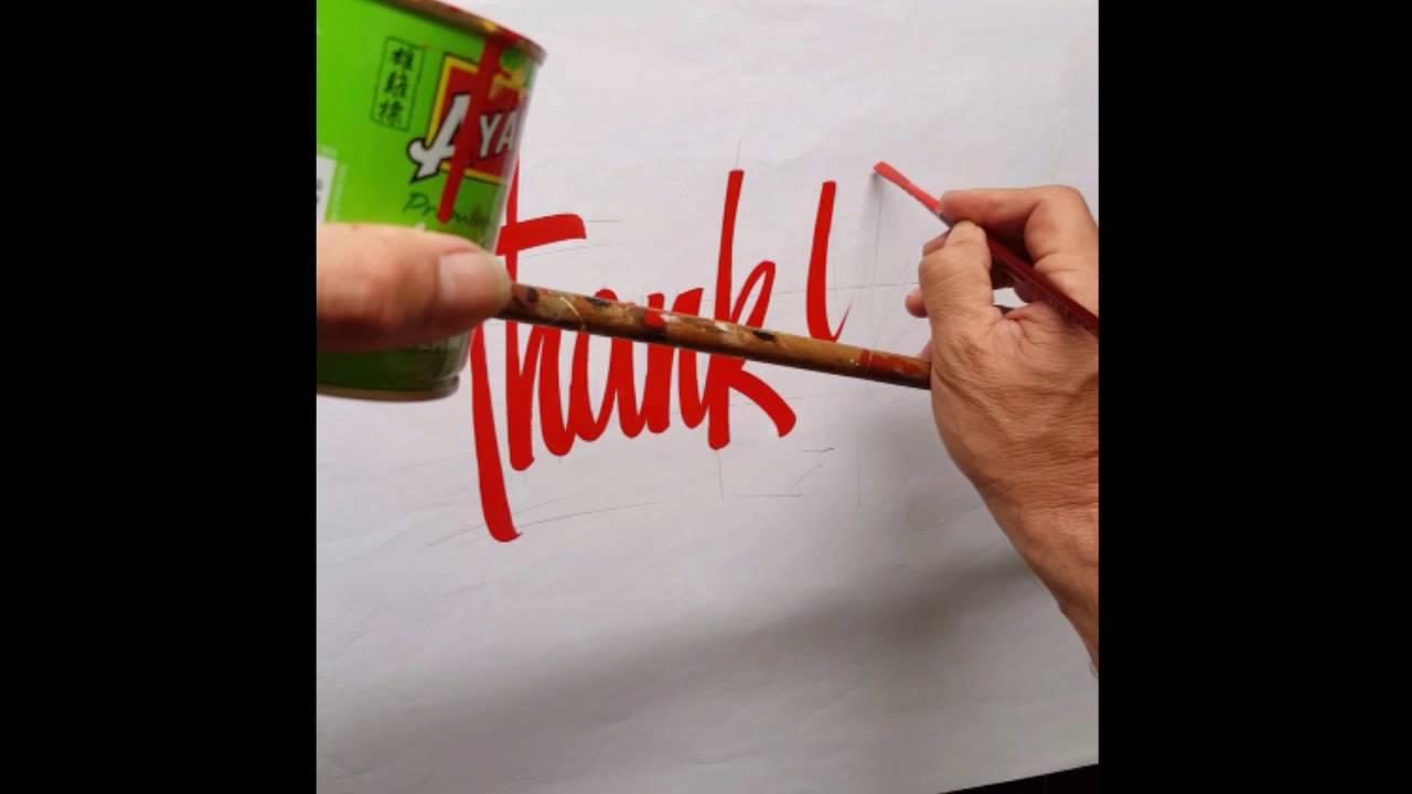 Signwriting single stroke script