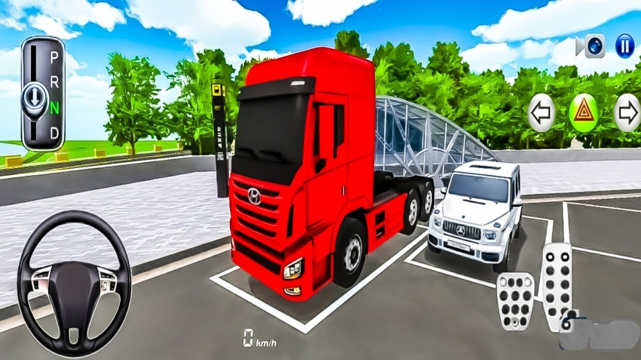 Red & Mercedes G-70 Parking The Train Station Driving Class Game #drivinggame #gaming#gameplay