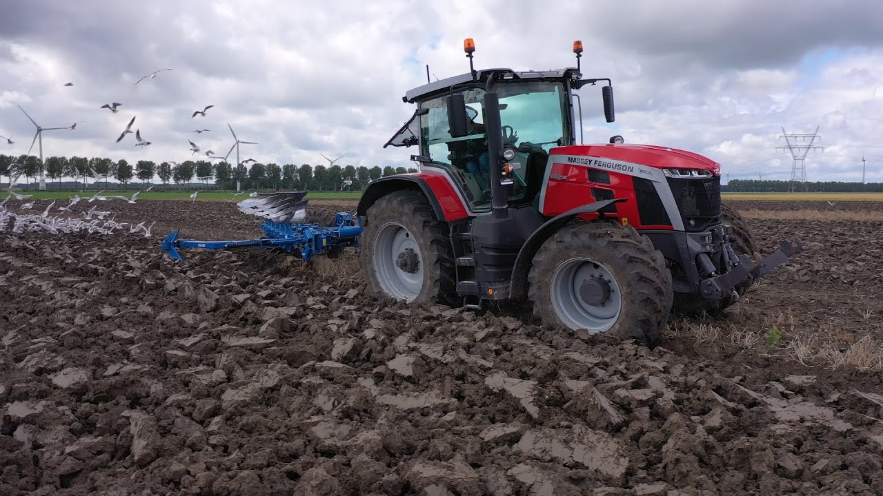 Rabe-ploegen demonstratie van Homburg in Lelystad