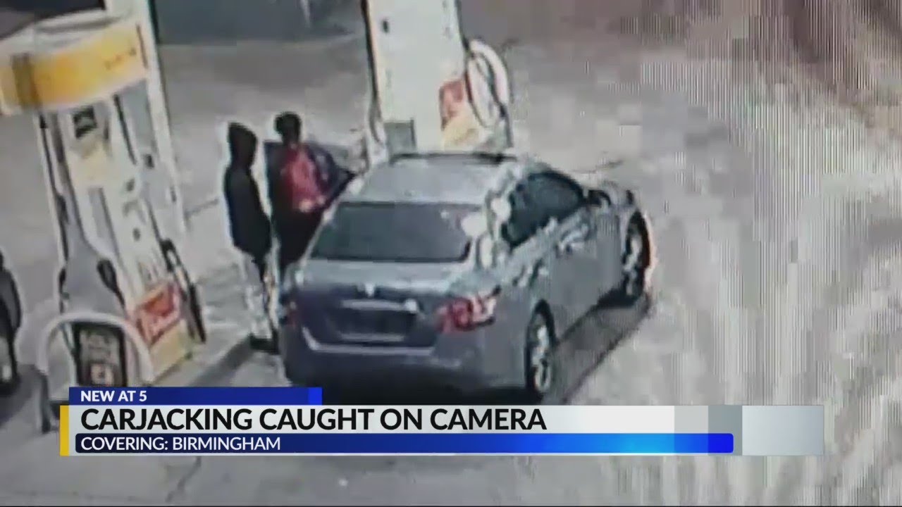 Teen carjacked at gunpoint at Birmingham gas station