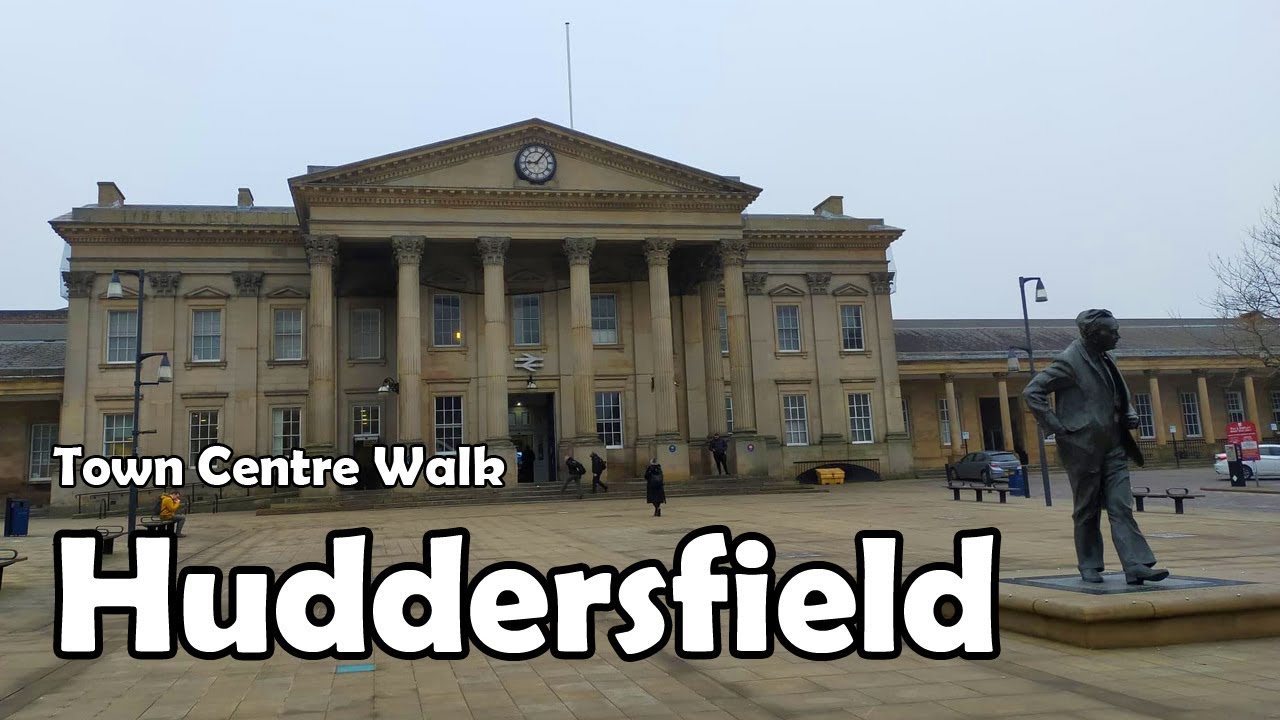 Huddersfield Town Centre Walk【4K】| Let's Walk 2021