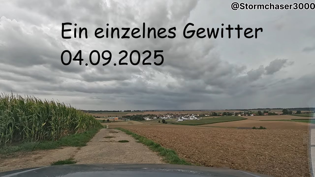 Ein einzelnes Gewitter - 04.09.2025