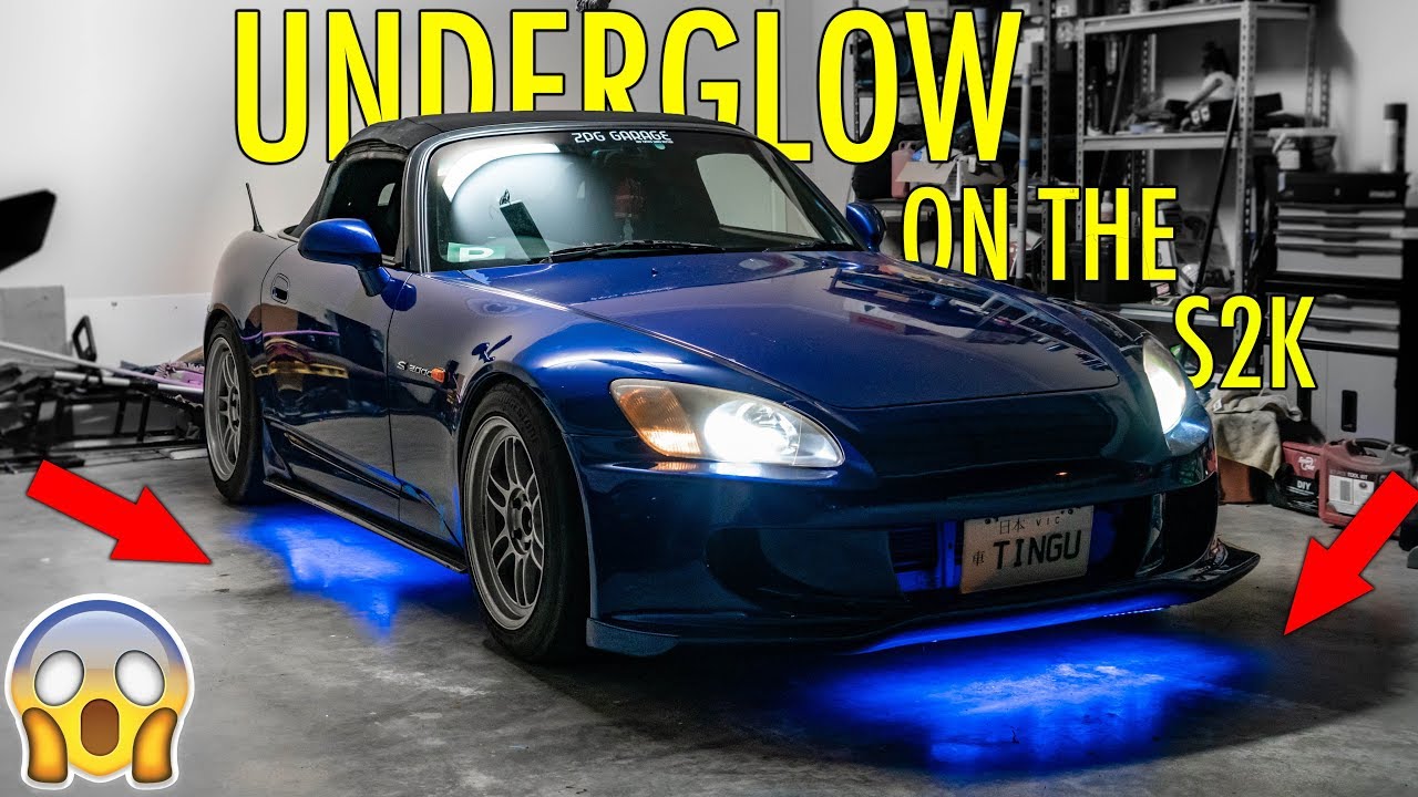 Installing UNDERGLOW lights for the s2000!!😱😍