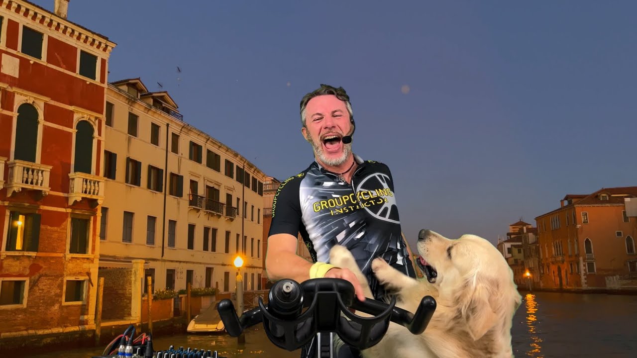 Indoor Cycling Virtual Experience n.26 Einaudi Vs Venice 4K Ride - Group Cycling - Spinning